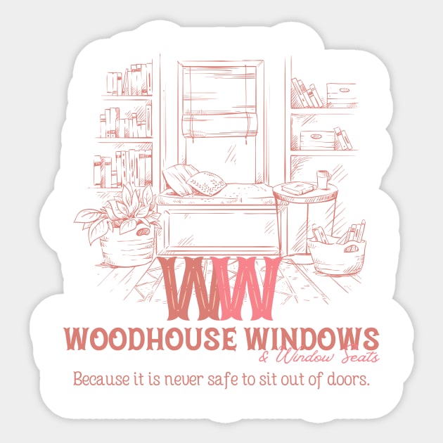 Woodhouse Windows and Window Seats Sticker by ZiggyTown